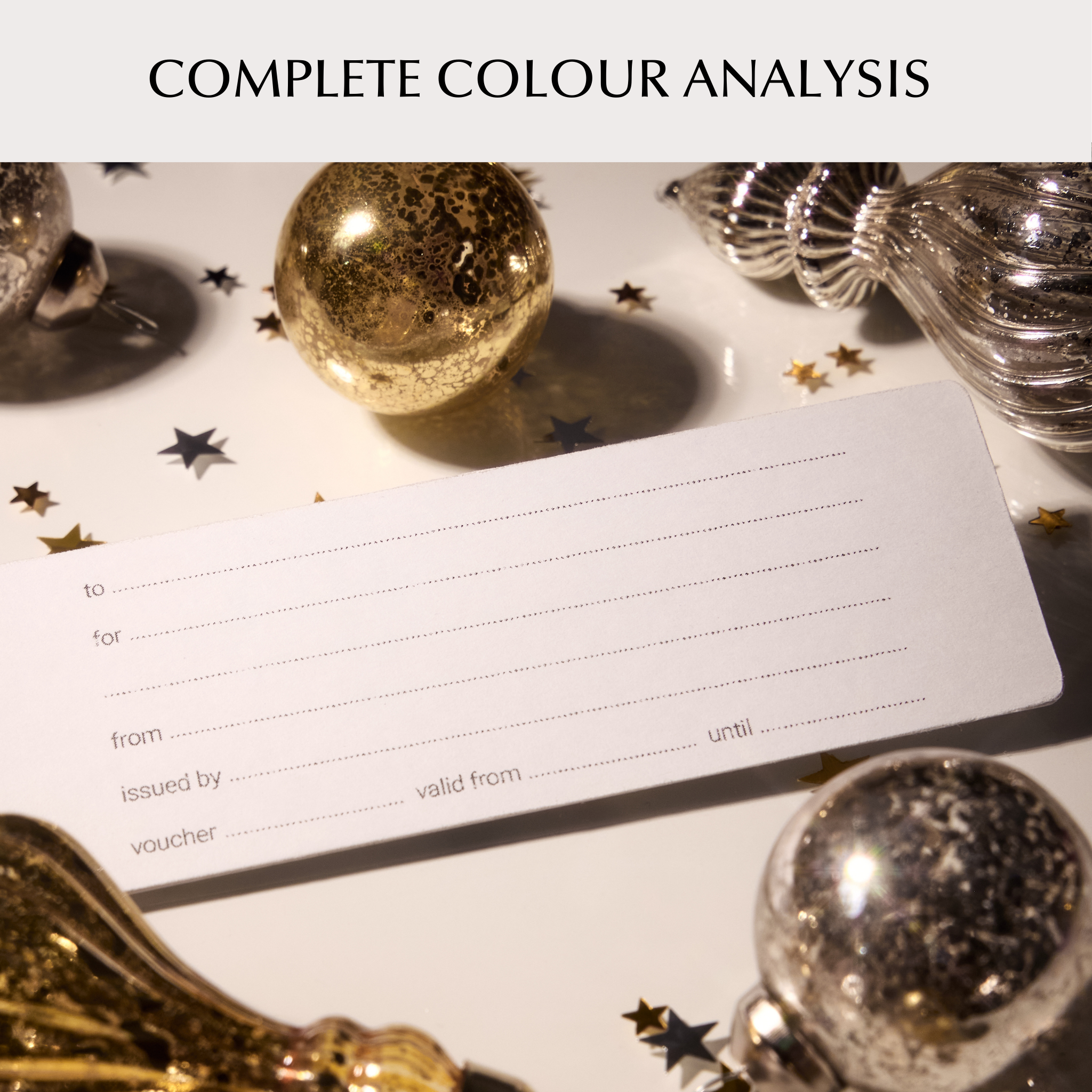 COMPLETE COLOUR ANALYSIS  (ONE-TO-ONE)